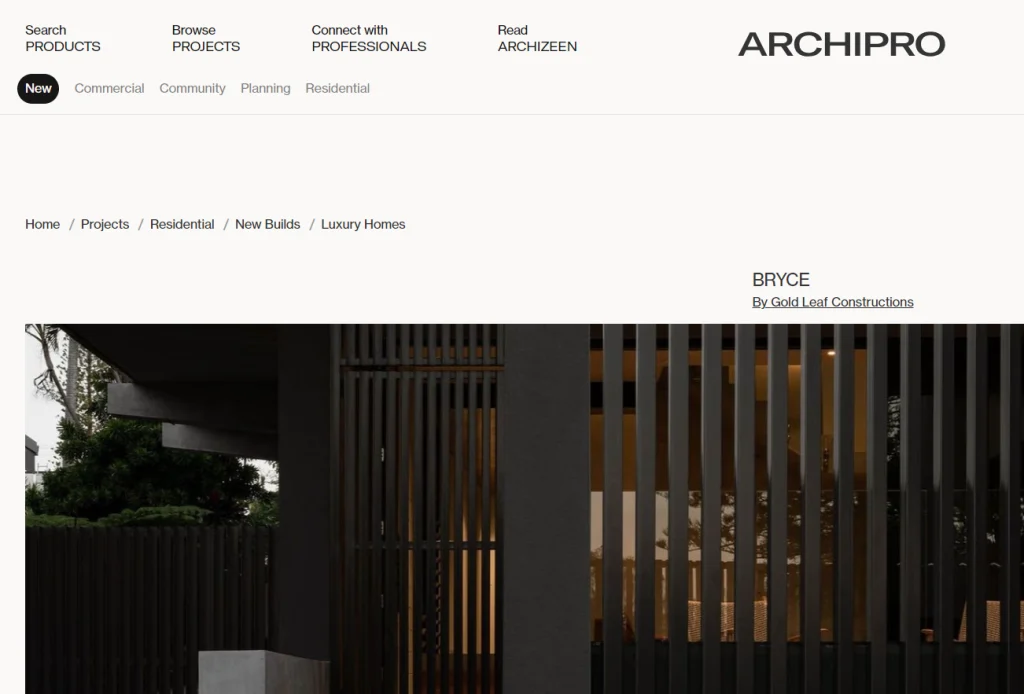 ARCHIPRO Profile - Gold Leaf Constructions