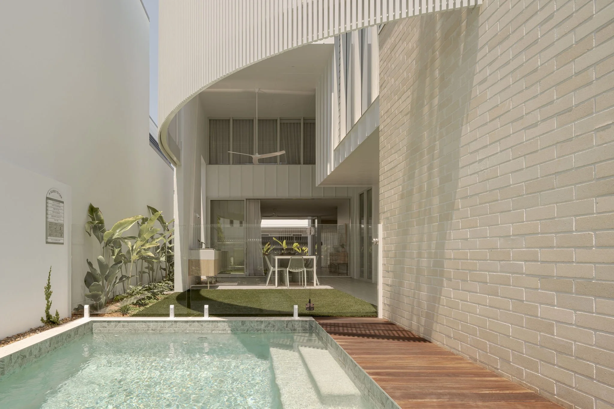 Modern Coastal Outdoor Living with Integrated Plunge Pool