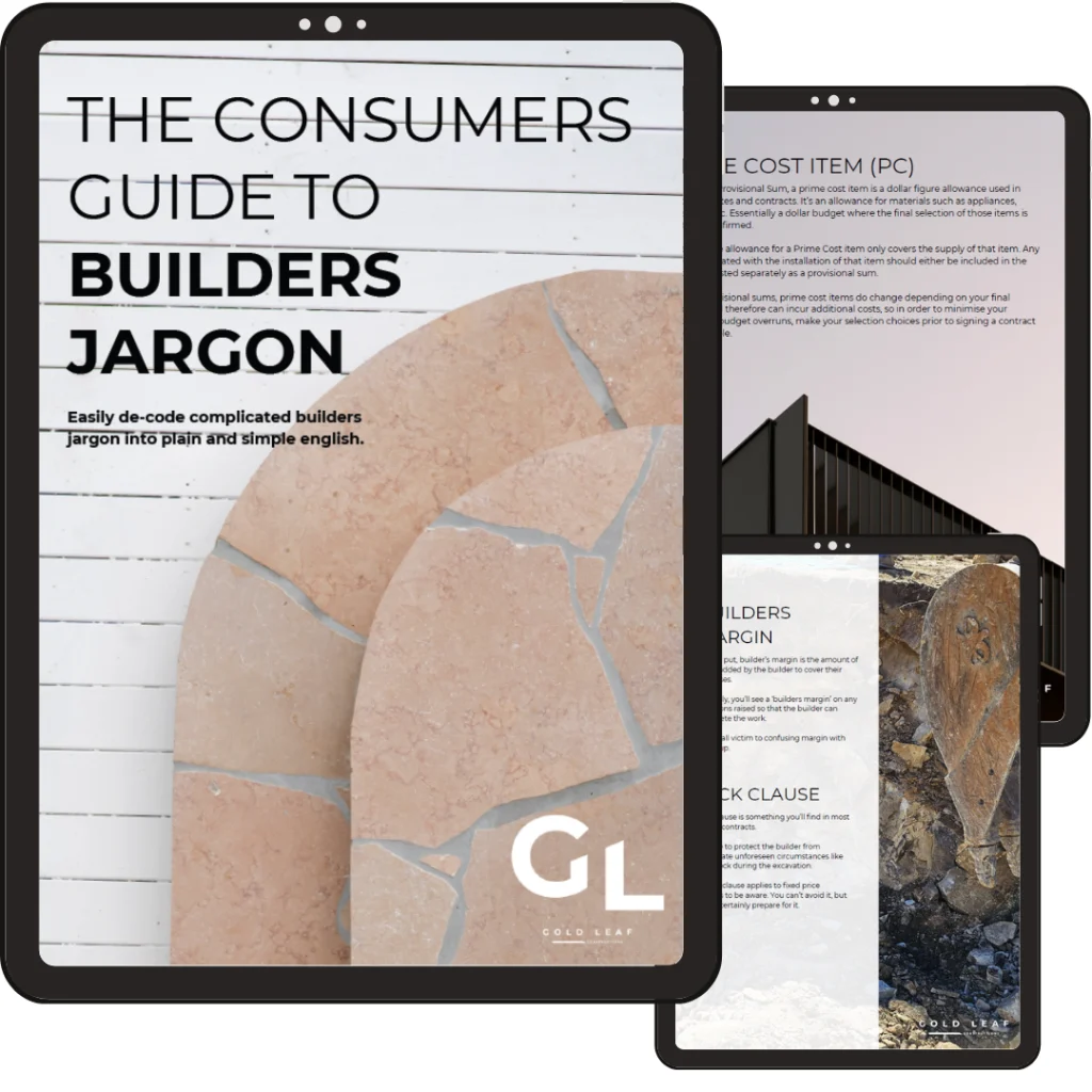 THE CONSUMERS GUIDE TO BUILDERS JARGON